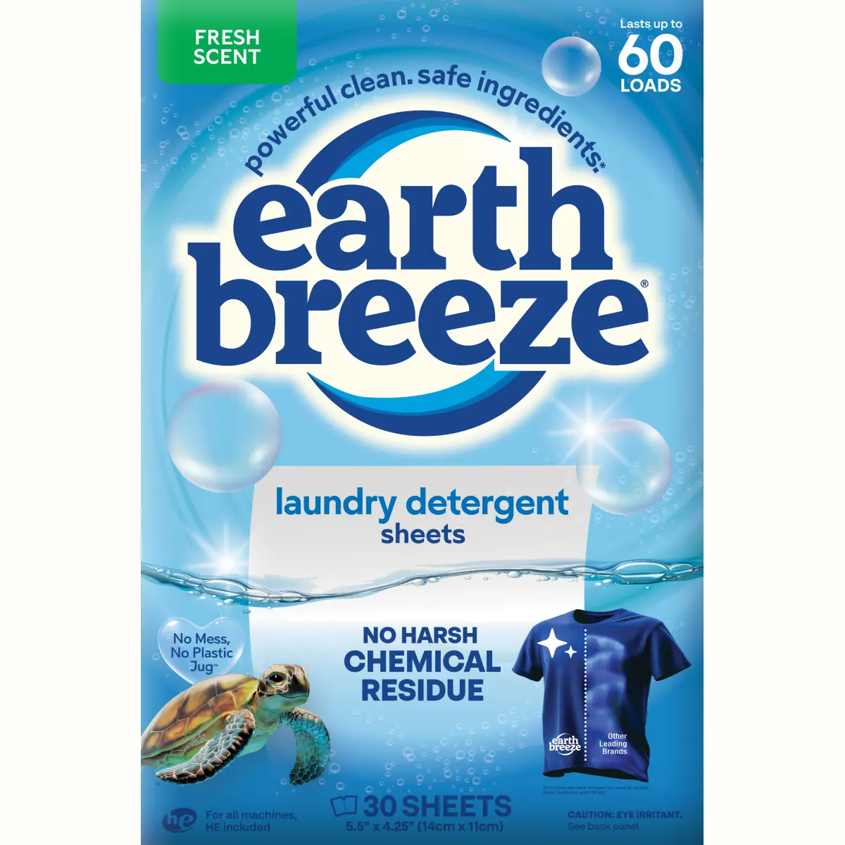 1 Earth Breeze Laundry Detergent Sheets - Image 1